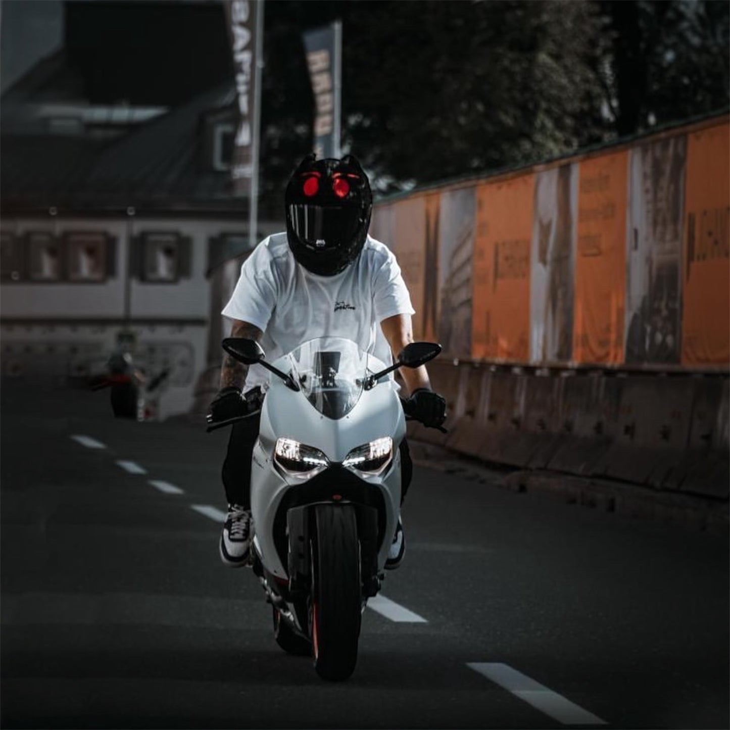 Copricasco Moto - Diavolo Nero