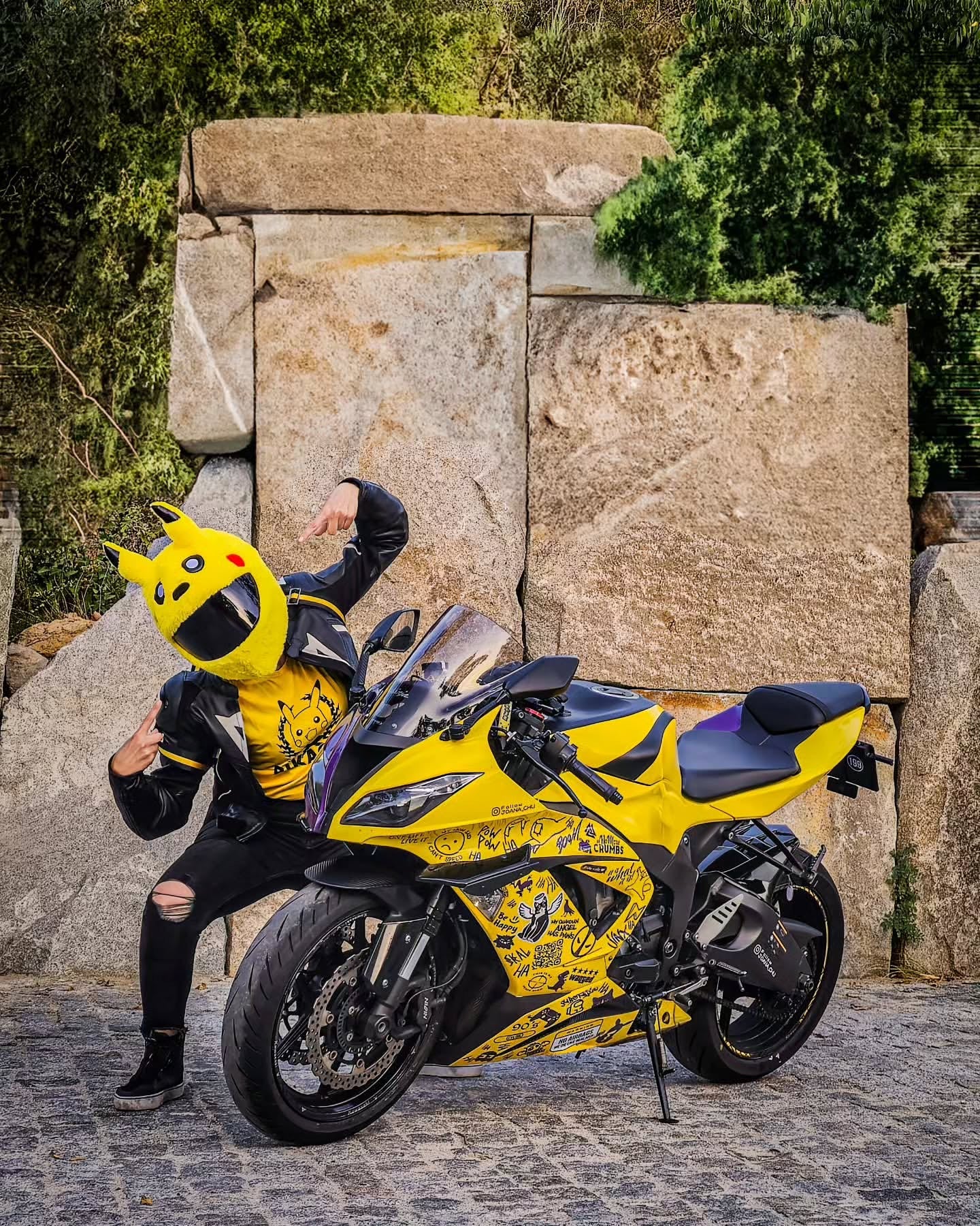 Copricasco Moto - Pikachu