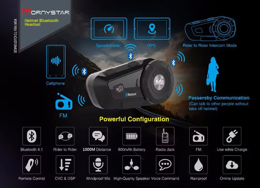 Intercomunicador Moto - Mornystar M6