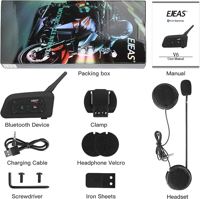 Moto Intercom - EJEAS V6 Pro (1200m)