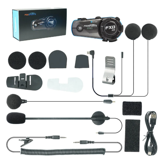 Intercomunicador Moto - Fodsports FX8 AIR - Bluetooth 5.0