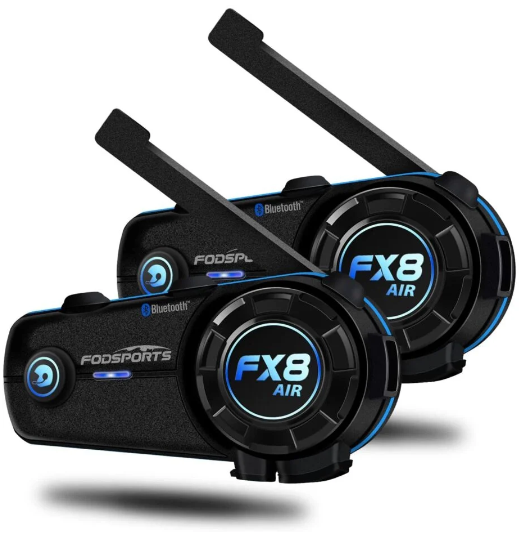 2x Interfoni Moto - Fodsports FX8 AIR - Bluetooth 5.0
