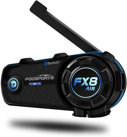 2x Motorrad-Gegensprechanlage – Fodsports FX8 AIR – Bluetooth 5.0