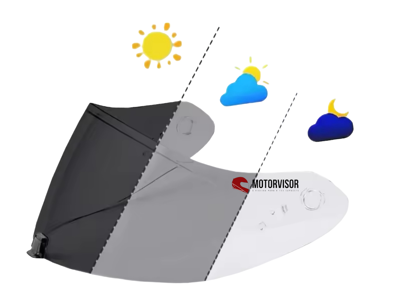 Visière pour SCORPION - AIR-CARBON / KDF-16-1 / EXO-R1 / EXO-R520 / EXO-1400 / EXO-391