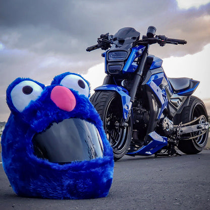 Copricasco Moto - Mostro dei Biscotti Blu