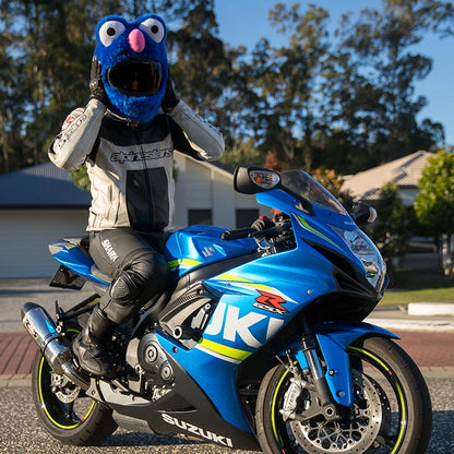Copricasco Moto - Mostro dei Biscotti Blu