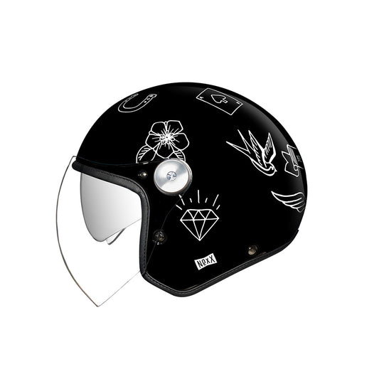 NEXX X.G30 TATTOO NOIR BLANC