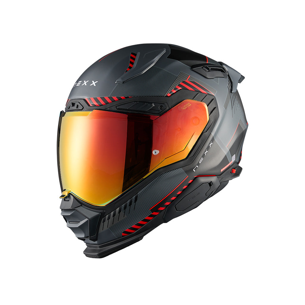 NEXX X.WST3 FLUENCE CINZA VERMELHO MATTE